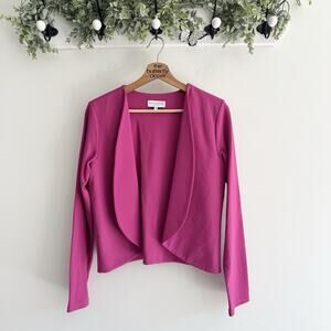 Ripley Rader Fushia Open Draped blazer Cardigan Size 3 medium TS